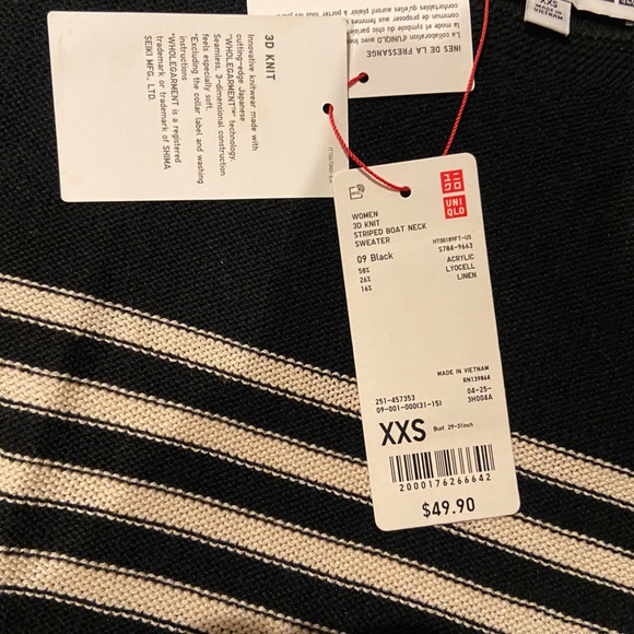 NWOT Uniqlo x Ines De La Fressange IDLF Linen Sweater XXS - Picture 6 of 6